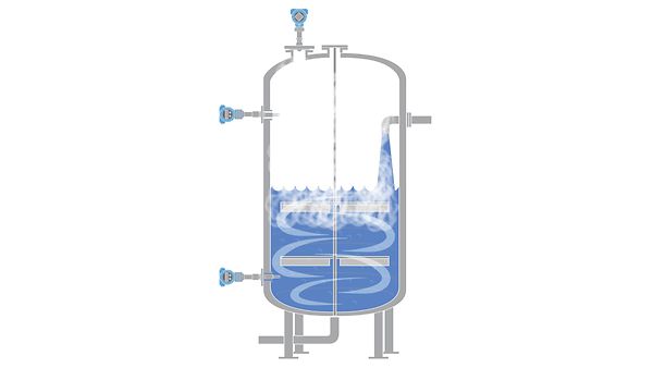 반응기 및 믹싱 탱크용 레벨 측정 솔루션