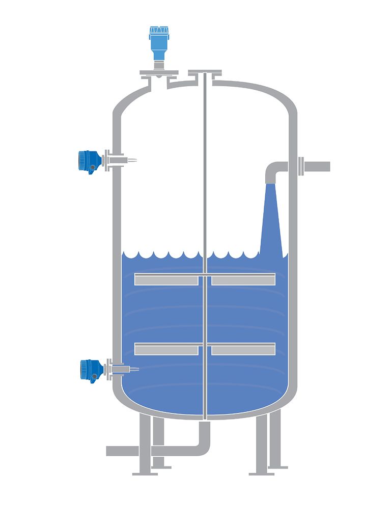 혼합 탱크 및 믹싱 탱크용 레벨 계측 솔루션