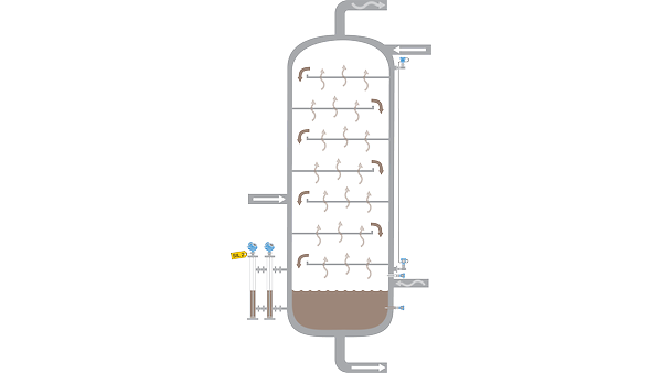증류컬럼 하단 및 트레이용 레벨 계측 솔루션