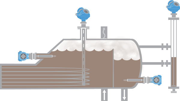 증류 리보일러용 레벨 계측 솔루션